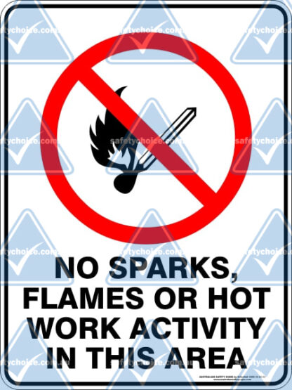 prohibition_NO_SPARKS_FLAMES_OR_HOT_WORK_ACTIVITY_IN_THIS_AREA_watermarked